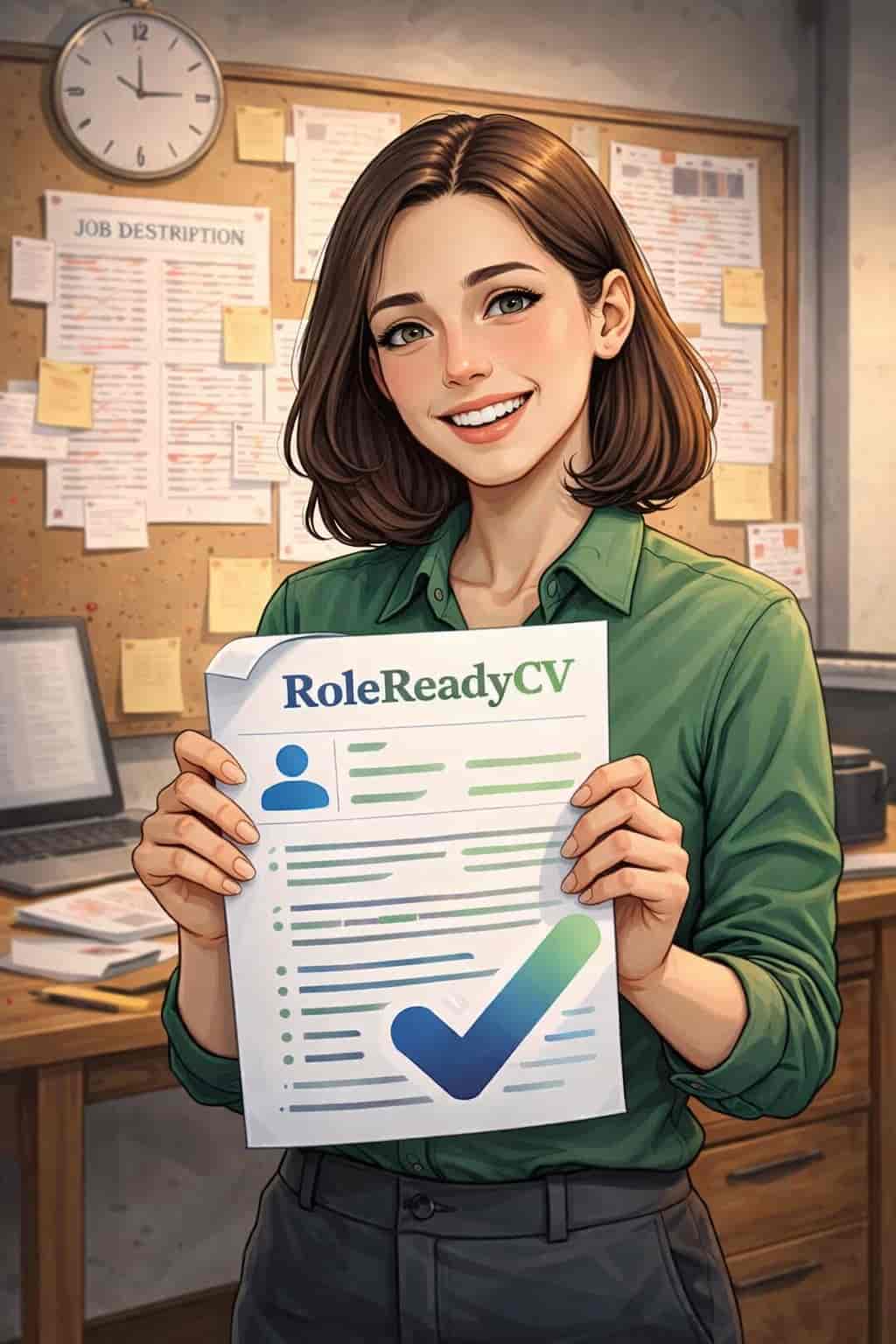 Happy professional with a role-ready CV